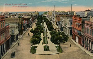 Edicion Jordi Prints: Prado Promenade, Havana, Cuba, 1910