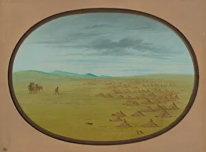 Plains Collection: Prairie Dog Village, 1861 / 1869. Creator: George Catlin