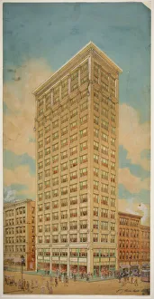 Architecture And Design Prints: Prairie School Skyscraper, Chicago, Illinois, Perspective, 1910
