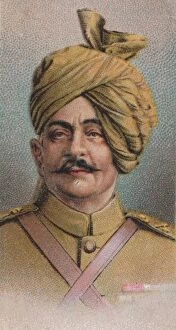 Allied Forces Gallery: Pratap Singh (1845-4 -1922), British Indian Army officer, Maharaja of Idar, 1917