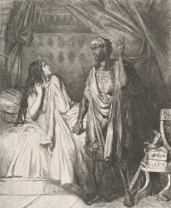 Théodore Chassériau Prints: Have you pray d tonight, Dedesmona?: plate 12 from Othello (Act 5