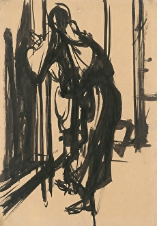 Janko Novk Prints: Prayer, 1940-1944. Creator: Jan Novak