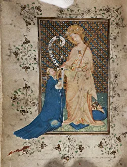 St Catherine Prints: Prayer book in Dutch, c.1430. Creator: Unknown