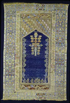 Prayer Rug Prints: Prayer Carpet, Turkey, 1850/1900. Creator: Unknown
