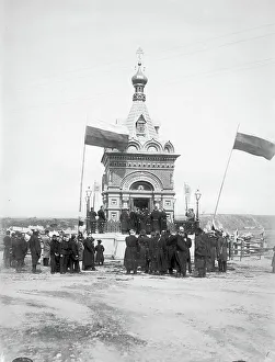 Penal Colony Prints: Prayer in a Chapel, 1890. Creator: Ivan Nikolaevich Krasnov