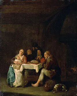 The Prayer Before Dinner, 17th century. Artist: Pieter Meulener
