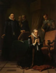 Oldenbarneveld Johan Van Prints: The last prayer of Johan van Oldenbarnevelt, 1840-1878. Creator: Simon Opzoomer