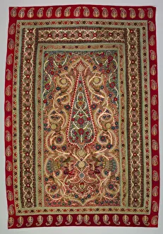 Chain Stitch Gallery: Prayer Rug, 1800s. Creator: Unknown