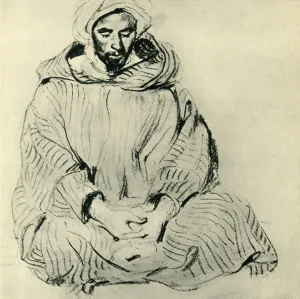 Eugene Prints: Praying Arab, 1832, (1943). Creator: Eugene Delacroix
