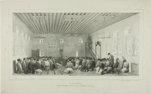 Crimean Prints: Praying Tartars, Istrimdjami-Kara-sou-Bazar