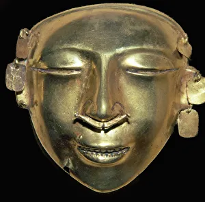 Columbia Gallery: Pre-Columban gold mask from Columbia