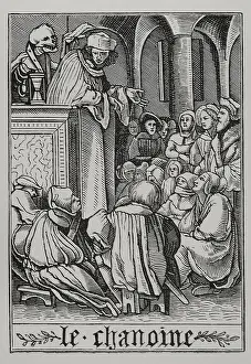 Preaching Prints: The Preacher is visited by Death from 'The Dance of Death'