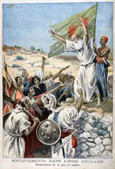 F Meaulle Prints: Preaching Holy War during an uprising in British India, 1897. Artist: F Meaulle
