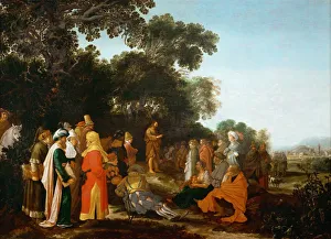 Velde Prints: The Preaching of Saint John the Baptist