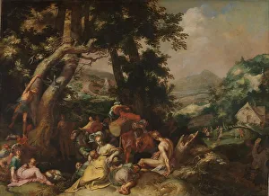 Bloemaert Abraham Prints: The Preaching of Saint John the Baptist, 1590-1610. Creator: Abraham Bloemaert
