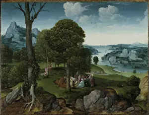 The Preaching of Saint John the Baptist. Creator: Patinier, Joachim (ca. 1480-1524)