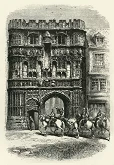Canterbury Kent England Gallery: The Precinct Gate, Canterbury, c1870