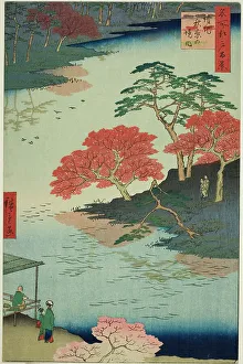 Precints of the Akiba Shrine, Ukeji (Ukeji Akiba no keidai), from the series One Hundred... 1857. Creator: Ando Hiroshige. Precints of the Akiba Shrine, Ukeji (Ukeji Akiba no keidai), from the series One Hundred... 1857