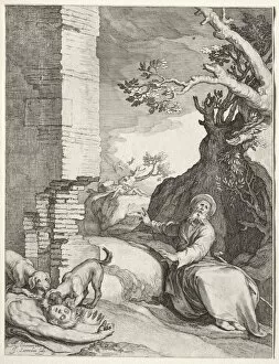 Early 17th Century Gallery: The Prediction of Ahijah, 1604. Creator: Jan Saenredam (Dutch, 1565-1607); Jan Saenredam (Dutch)