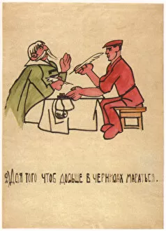 Russian Revolution Collection: They prefer to tinker with ink, getting thenselves all dirty, 1920