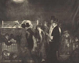 Boxer Gallery: Preliminaries, 1916. Creator: George Wesley Bellows