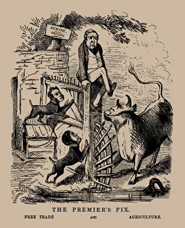 Peel Prints: The Premiers Fix. Free Trade and Agriculture (Peel between Free Trade and Protection)