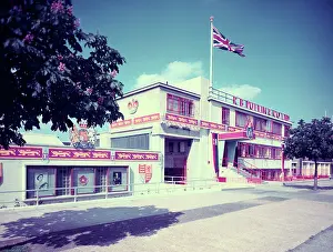 Celebrations Prints: Premises of RB Pullin & Co Ltd decorated to celebrate the Coronation of Queen Elizabeth II