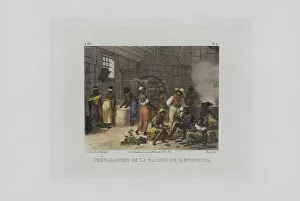 Discrimination Collection: Preparation of mandioca roots. From Malerische Reise in Brasilien, 1830-1835