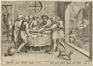 Johann Sadeler I Gallery: Preparation for the Passover, 1585. Creator: Johann Sadeler I