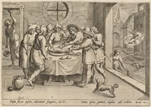 Haggada Prints: Preparation for the Passover, 1585. Creator: Johann Sadeler I