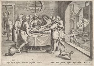 Exodus Collection: Preparation for the Passover, c. 1585. Creator: Johann Sadeler I