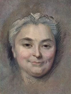 Delatour Gallery: Preparation to the portrait of Marie Catherine Dufloquet Reals, 1756