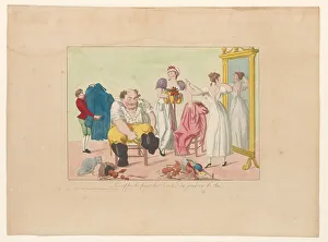 Harlequin Prints: Preparation for visits on New Year's Day, c.1813-c.1815. Creators: Anon, Chez Basset
