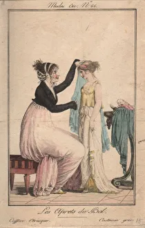 Preparations for the ball: Etruscan Hairstyle, Greek Costume, 1801