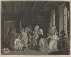 Backstage Prints: The Preparations for the Ballet, 1782. Creator: Salvatore Tresca