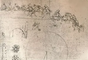 Preparatory sketch for the painting of `The Last Supper`, c1494-c1499 (1883). Artist: Leonardo da Vinci