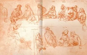 Disciple Gallery: Preparatory sketch for the painting of `The Last Supper`, c1494-c1499 (1883)