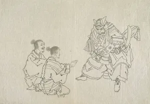 Line Drawing Prints: Preparatory Sketches for Prints (set of 5) (image 4 of 4)