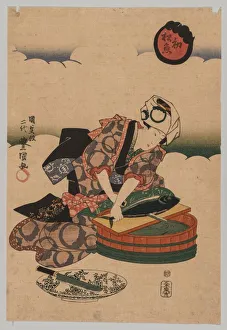 1786 1865 Prints: Preparing Bonita, 1823-1880. Creator: Utagawa Kunisada (Japanese, 1786-1865)