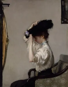 Trying On Prints: Preparing for the Matinee, 1907. Creator: Edmund Charles Tarbell