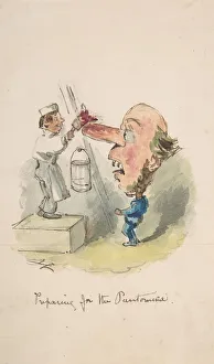 Leech Prints: Preparing for the Pantomime, 1836-64. Creator: John Leech