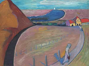 Prerow Train Station (Dune Landscape), c1911. Creator: Werefkin, Marianne, von (1860-1938)