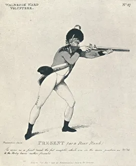 Present (as a Rear Rank), 1798 (1909). Artist: Thomas Rowlandson Present (as a Rear Rank), 1798 (1909). Artist: Thomas Rowlandson