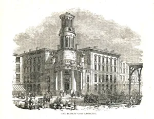 Coal Exchange Prints: The Present Coal Exchange, opened by Prince Albert in 1849