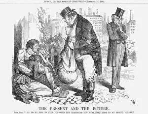 Starving Collection: The Present and The Future, 1862. Artist: John Tenniel