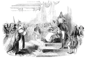 Sir William Prints: Presentation of the Address in the Reception Room, 1844. Creator: Unknown