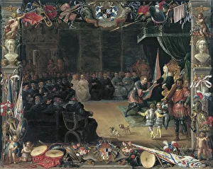 Presentation Prints: The Presentation of the Captain General's Baton to Antonio Moncada by the Queen Regent