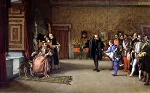 Juan Prints: Presentation of Don John of Austria the Emperor Charles V at Yuste, Charles I (1500-1585)