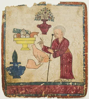 Presentation of Offerings, from a Set of Initiation Cards (Tsakali), 14th / 15th century