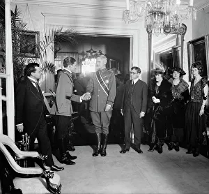 Government Official Prints: Presentation of Roman medals to Baker & March